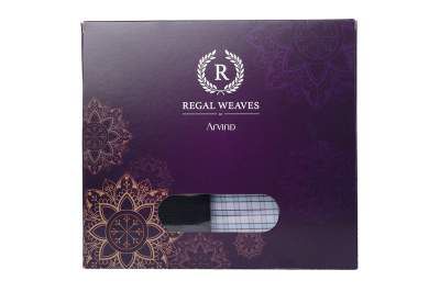 Regal Weaves by Arvind Fabric Gift Box (Unstitched, Multicolor, Free Size)