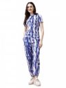 Regolith Designer Sarees Women's Tie Dye Printed Short Sleeve Casual Wear and Workout Clothe Gym Wear Tracksuits Co-ord Set...