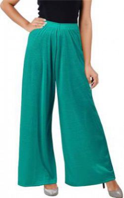 Regular Fit Women Green Trousers