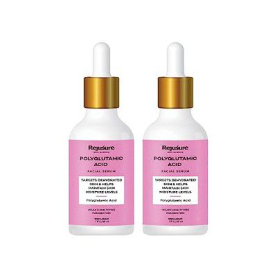 Rejusure Polyglutamic Acid Facial Serum Targets Dehydrated Skin & Helps Maintain Skin Moisture Levels – 30ml (Pack of 2)