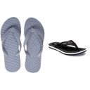 Relaxo Mens Gybk House Slippers - 6 UK/India & Sparx Mens Black Flip-Flops-6 UK...