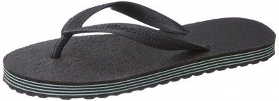Relaxo Womens AL0009L Black Slippers 4 (AL0009LBKBK0004)