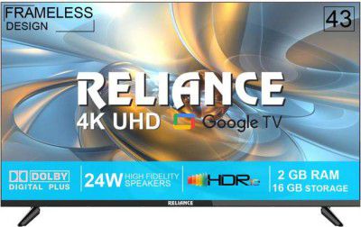 Reliance (43 inch) Ultra HD (4K) LED Smart Google TV (RW43GD8676UHD)