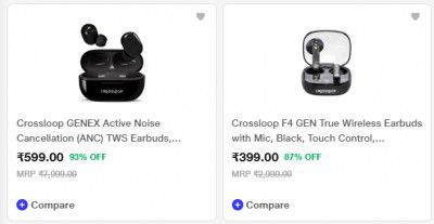 Reliance Digital : Upto 93% Off On Crossloop Earbuds 