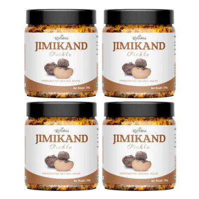 Relishta Jimikand Pickle Suran Ka Achar Combo (4x250G) Premium Less Oil Homemade