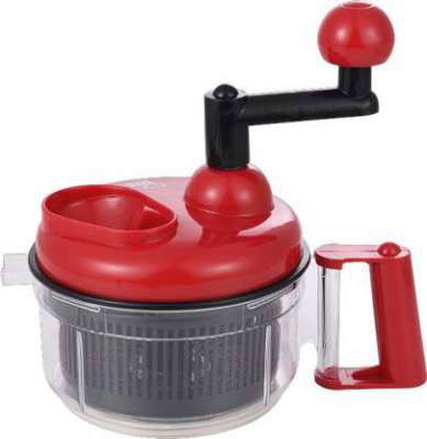 Renberg Manual Vegetable & Fruit Chopper (Food Processor, Chopping Blade, Whip Blade, Slicing Platform3)