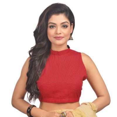 RENE Women Cotton Sleeveless Choli