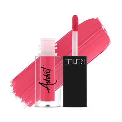 RENEE Addict Liquid Lip Tint, Water & Smudge-proof, non-transfer Long Lasting Matte Finish, Enriched With Vitamin E, Vegan, Lollipop 2ml