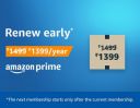 Renew Amazon Prime Membership @ ₹1399...