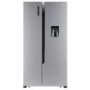 (Renewed) AmazonBasics 564 L Frost Free Side-by-Side Refrigerator with Water Dispenser (Silver Steel Finish) (AB2019RF005-cr)...