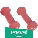 (Renewed) AmazonBasics Neoprene Dumbbells, Set of 2...