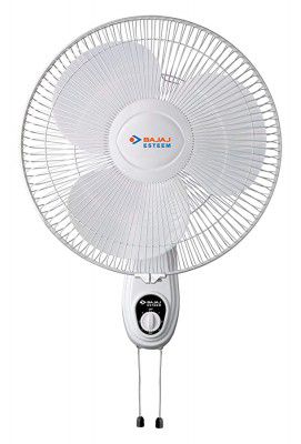 (Renewed) Bajaj Esteem 400mm Double String Wall Fan (White), Standard (Esteem-cr)