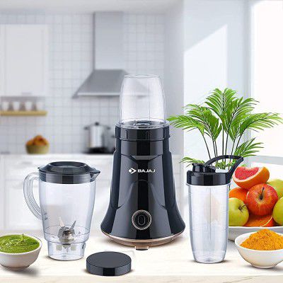(Renewed) Bajaj NX-01, Powerful 300W Mixer Grinder, 3 Jars