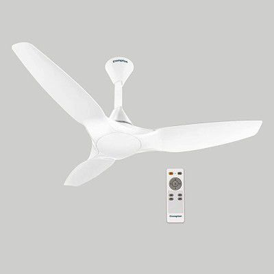 (Renewed) Crompton Silent Pro Enso 1200 Mm Activ Bldc Ceiling Fan With Remote (All White) (CFSPENS48AWT-cr)