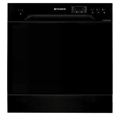 (Renewed) Faber table top 8 Place Setting Dishwasher (FFSD 6PR 8S Ace Black)