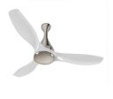 (Renewed) Halonix FLUIDIC 1200mm 75W Ceiling Fan with Designer Led Light and Remote Control (Silver)...