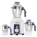 (Renewed) Havells Hexo 1000 watts with 3 Jar Mixer Grinder (White & Purple) (GHFMGDIV100)...