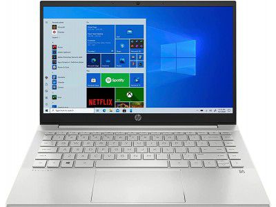 (Renewed) HP Pavilion 14 Ryzen 7 5700U 14" Laptop (16GB/512GB SSD/MX450 2GB Graphics/Windows 10/MS Office 2019/Fingerprint Reader/Natural Silver/1.41kg), 14-ec0007AX