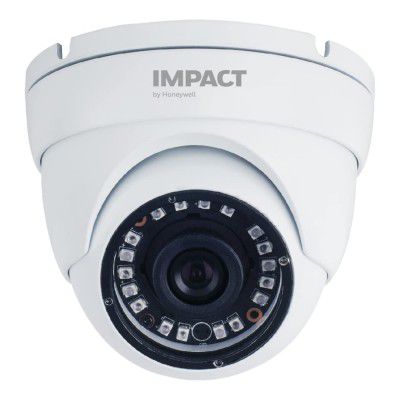 (Renewed) Impact by Honeywell 2MP Dome CCTV Camera I 1080P Real time high Resolution AHD Wired Camera I 3.6MM Fixed Lens Up to 20M IR Distance I Soft OSD Controller I Made in India I Metal Housing-Whi