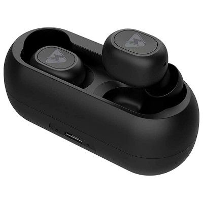 (Renewed) INSTAPLAY Power Shots Latest True Wireless in-Ear Earbuds Earphones Headphones Bluetooth 5.0 in-Built Mic 3D Sound 12Hrs Auto Pairing Sports Headset Stereo Calls Deep Bass (Matte Black)