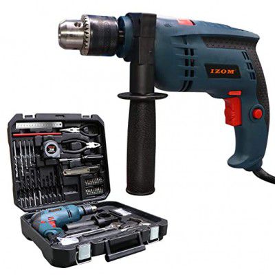 (Renewed) Izom ATC - 1001 Drill Machine Kit (Blue, Matte Finish, 110-Pieces)