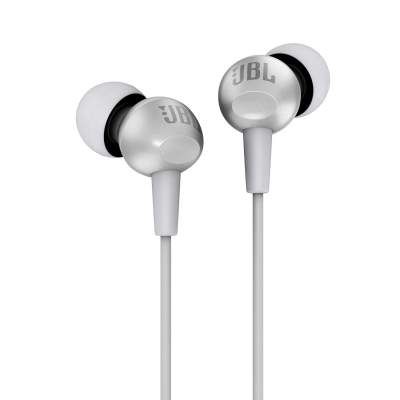 (Renewed) JBL C200SI in-Ear Headphones with Mic (Ice Gray)