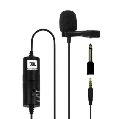 (Renewed) JBL Commercial CSLM20B Omnidirectional Lavalier Microphone with Battery for Smartphones, Laptop & DSLRs, Conference Calls