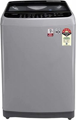 (Renewed) LG 9.0 Kg 5 Star Smart Inverter Fully-Automatic Top Loading Washing Machine (T90SJSF1Z, Middle Free Silver, Jet Spray+)