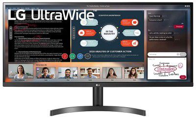 (Renewed) LG UltraWide 34 Inch WFHD (2560 x 1080) IPS Display - HDR 10, AMD Free sync, sRGB 99%, Multitasking and Gaming Monitor - 34WL500
