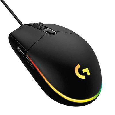 (Renewed) Logitech G102 Light Sync Gaming Mouse with Customizable RGB Lighting, 6 Programmable Buttons, Gaming Grade Sensor, 8 k dpi Tracking,16.8mn Color, Light Weight (Black)