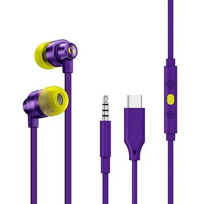 (Renewed) Logitech G333 Gaming Earphones with in-line Mic and Volume Control with Gaming-Grade Dual Drivers with USB-C Adapter & 3.5mm aux