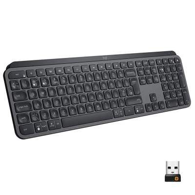 (Renewed) Logitech MX Keys Advanced Illuminated Wireless Keyboard, Bluetooth, Tactile Responsive Typing, Backlit Keys