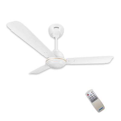 (Renewed) Luminous Potentia 1200mm BLDC Motor with Remote 3 Blade Ceiling Fan (White, Pack of 1)