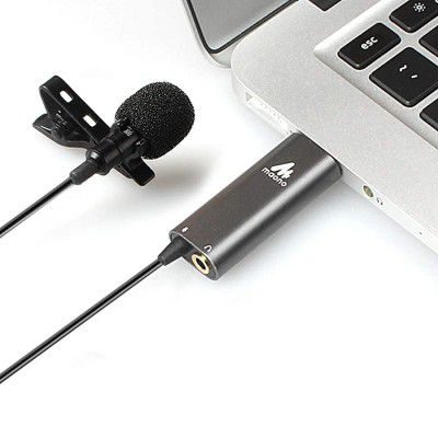 (Renewed) Maono AU-411 USB Clip On Lavalier Microphone