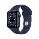 (Renewed) New Apple Watch Series 6 (GPS + Cellular, 40mm) - Blue Aluminium Case with Deep Navy Sport Band...