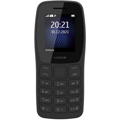 (Renewed) Nokia 105 Single SIM, Keypad Mobile Phone with Wireless FM Radio | Charcoal