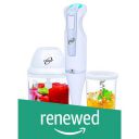 (Renewed) Orpat HHB-157E-EC 250-Watt Hand Blender with Chopper (White)...