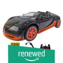 (Renewed) Popsugar Bugatti 1:16 Door Opening Car with Rechargeable Battery and Charger RC Car for Kids...