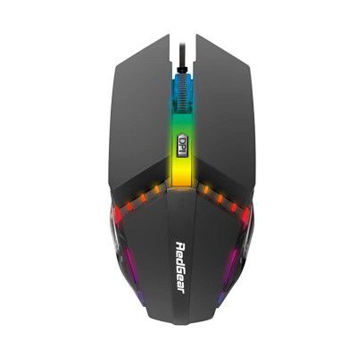 (Renewed) Redgear A-10 Wired Gaming Mouse with LED, Lightweight, Durable and DPI Upto 2400 for Windows PC Gamers.