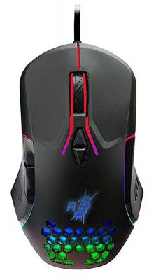 (Renewed) Redgear A-15 Wired Gaming Mouse with RGB, Semi-Honeycomb Design and Upto 6400 dpi for Windows PC Gamers.