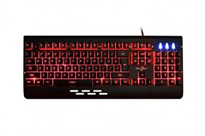 (Renewed) Redgear Blaze 7 Colour Backlit Gaming Keyboard with Full Aluminium Body & Windows Key Lock