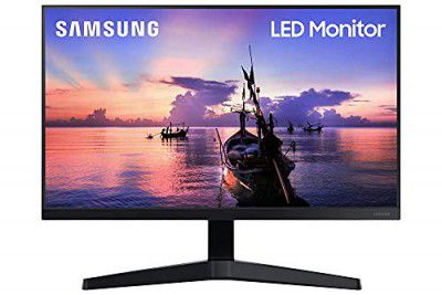 (Renewed) Samsung 24 Inch/60.4 cm IPS, Bezel Less, 75 Hz Flat, Flicker Free LED Monitor -LF24T350FHWXXL (Dark Blue Grey, 1920 x 1080 Pixels)