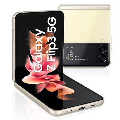 (Renewed) Samsung Galaxy Z Flip3 5G (Cream, 8GB RAM, 256GB Storage)