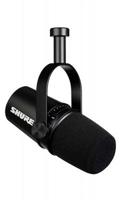 (Renewed) Shure MV7 USB Podcast Microphone for Podcasting, Recording, Live Streaming & Gaming, Built-In Headphone Output, All Metal USB/XLR Dynamic Mic, Voice-Isolating Technology, TeamSpeak Certified