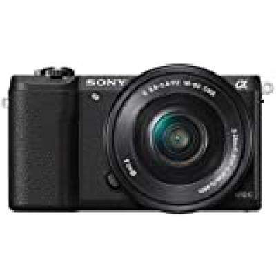 (Renewed) Sony Alpha ILCE5100L 24.3MP Digital SLR Camera (Black) with 16-50mm Lens with Free Case (Bag)