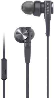 (Renewed) Sony MDR-XB55AP Premium in-Ear Extra Bass Headphones with Mic (Black)