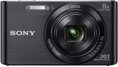 (Renewed) Sony SNY_W830PS_BLK Cyber-Shot 20.1 MP Point and Shoot Camera (Black) with 8X Optical Zoom, 16GB Memory Card and Camera Case