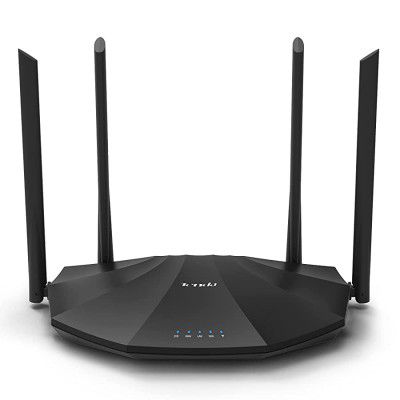 (Renewed) Tenda AC19 AC2100 Wi-Fi Router - Dual Band Gigabit Speed Up to 2100 Mbps,a USB 2.0 Port, MU-MIMO,5 Gigabit LAN Ports, Easy Setup, Supports Guest Network, Parental Control, Client Filter, IPv