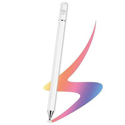 (Renewed) Tukzer Plastic Capacitive Stylus Pen for Touch Screens Devices, Fine Point, Lightweight Metal Body with Magnetism Cover Cap for Smartphones/Tablets/iPad/iPad Pro/iPhone