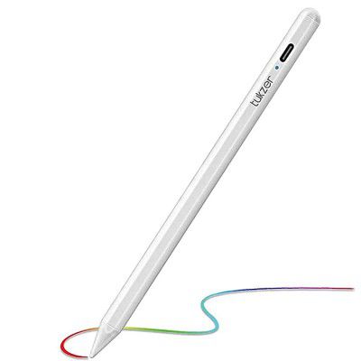 (Renewed) Tukzer Stylus Pen for iPad with Palm Rejection, Tilt Sensor, 2nd Gen Compatible for (2018-2020) iPad 6/7 /8 Gen; iPad Pro(11/12.9), iPad Mini 5, iPad Air 3rd Gen, Precise for Writing/Drawing